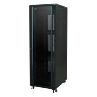 PHASAK Armario Rack 19" Phasak Pro 22U  600x800 Montado (Incluye: 2 bandejas de 19? + Regleta electrica 19? + Juego de ruedas +  Ventilacion)